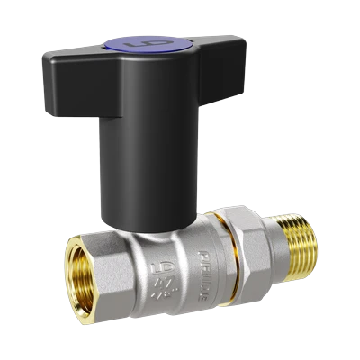 Кран шаровой LD 3/4" со сгоном, г/ш, Т-образная рукоятка