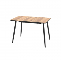 Стол Бруно 1100х700+300 раскладной бабочка ,ножки черные