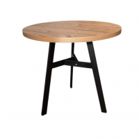 Стол Минимал круглый,ножки черные