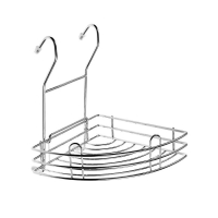 Полка для рейлинга угловая узкая 205х205х250 мм, хром