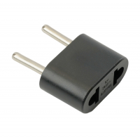 Вилка-переходник Stekker Tefal плоский 6А, черный (ADP6-03-20)