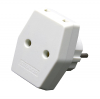 Разветвитель сетевой Stekker плоский, белый (ADP10-16-20)