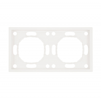 Рамка Stekker Эмили 2-местная, белый фарфор (PFR00-5002-01)