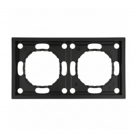 Рамка Stekker Эмили 2-местная, черный уголь (PFR00-5002-05)