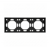 Рамка Stekker Эмили 3-местная, черный уголь (PFR00-5003-05)