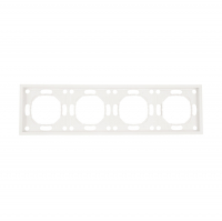 Рамка Stekker Эмили 4-местная, белый фарфор (PFR00-5004-01)