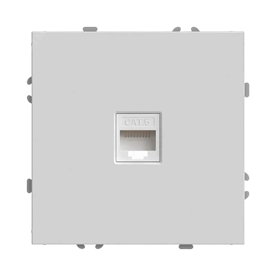 Розетка Stekker Эмили RJ-45 скрытой установки без рамки, белый фарфор (RST00-5117-01)