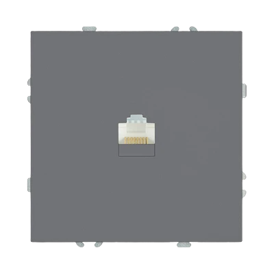 Розетка Stekker Эмили RJ-45 скрытой установки без рамки, платиново-серый (RST00-5117-10)