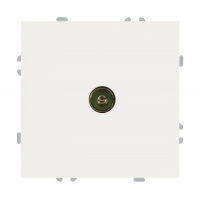 Розетка Stekker Эмили TV скрытой установки без рамки, белый фарфор (RST00-5108-01)