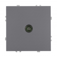 Розетка Stekker Эмили TV скрытой установки без рамки, платиново-серый (RST00-5108-10)