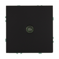 Розетка Stekker Эмили TV скрытой установки без рамки, черный уголь (RST00-5108-05)