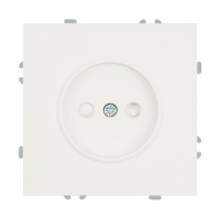 Розетка Stekker Эмили 1-местная б/з скрытой установки без рамки, белый фарфор (RST16-5109-01)