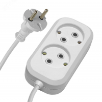 Удлинитель Stekker Home 2 гнезда 3 м без заземления, белый (HM01-20-03)