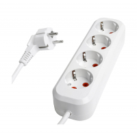 Удлинитель Stekker Home 4 гнезда 5 м с заземлением, белый (HM06-40-05)