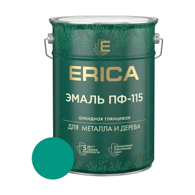 Эмаль алкидная ПФ-115 Erica, бирюзовая 5,5 кг