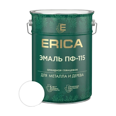 Эмаль алкидная ПФ-115 Erica, белая 5,5 кг