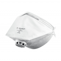 Маска защитная Зубр FFP2 плоская, с клапаном выхода (11166-2)