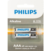 Элемент питания (батарейка) Philips LR03 2 шт
