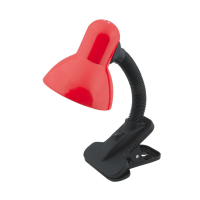 Светильник настольный Uniel TLI206 прищепка 60Вт Е27, красный