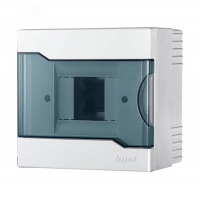 Бокс Lezard ЩРН-П-4 модулей навесной пластиковый, дымчатая дверца