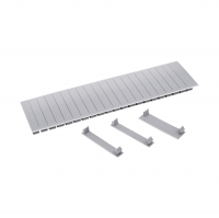 Заглушка для боксов-щитков IEK до 12 модулей пластиковая, серая