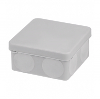 Коробка распределительная TDM 80х80х40 мм открытой установки 8 вводов, серая (SQ1401-2512)